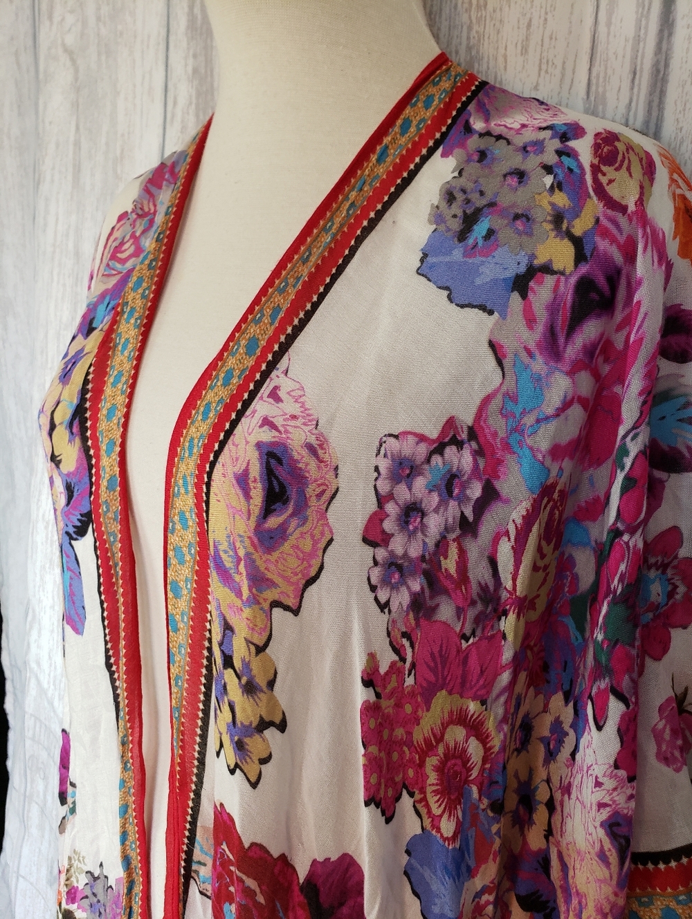 Ruggine Kimono Colorful Boho Western Festival One Size A30